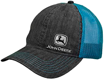 JOHN DEERE | Gorra gris con malla azul