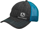 JOHN DEERE | Gorra gris con malla azul