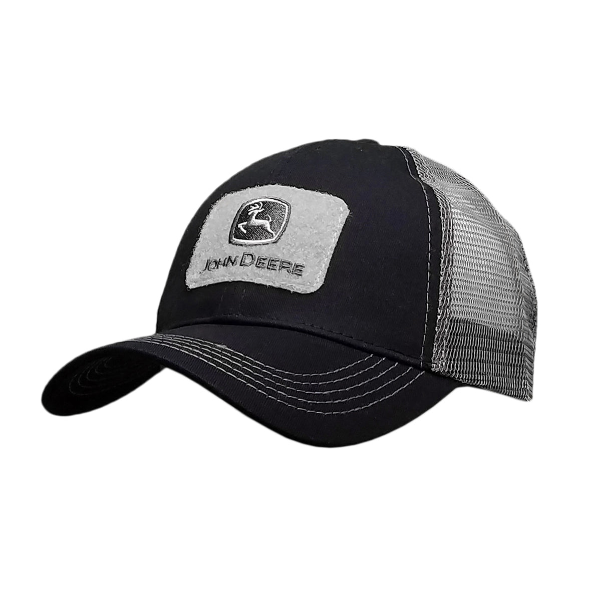 JOHN DEERE | Gorra negra con gris de malla