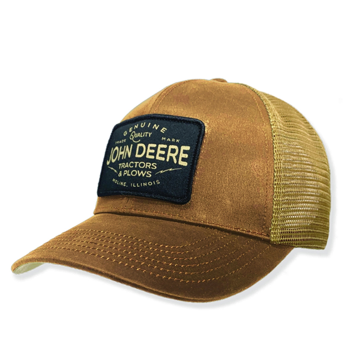 JOHN DEERE | Gorra vinipiel cafe con malla