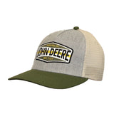 JOHN DEERE | Gorra gris y verde con malla retro