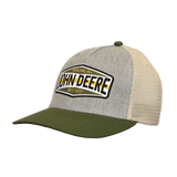 JOHN DEERE | Gorra gris y verde con malla retro