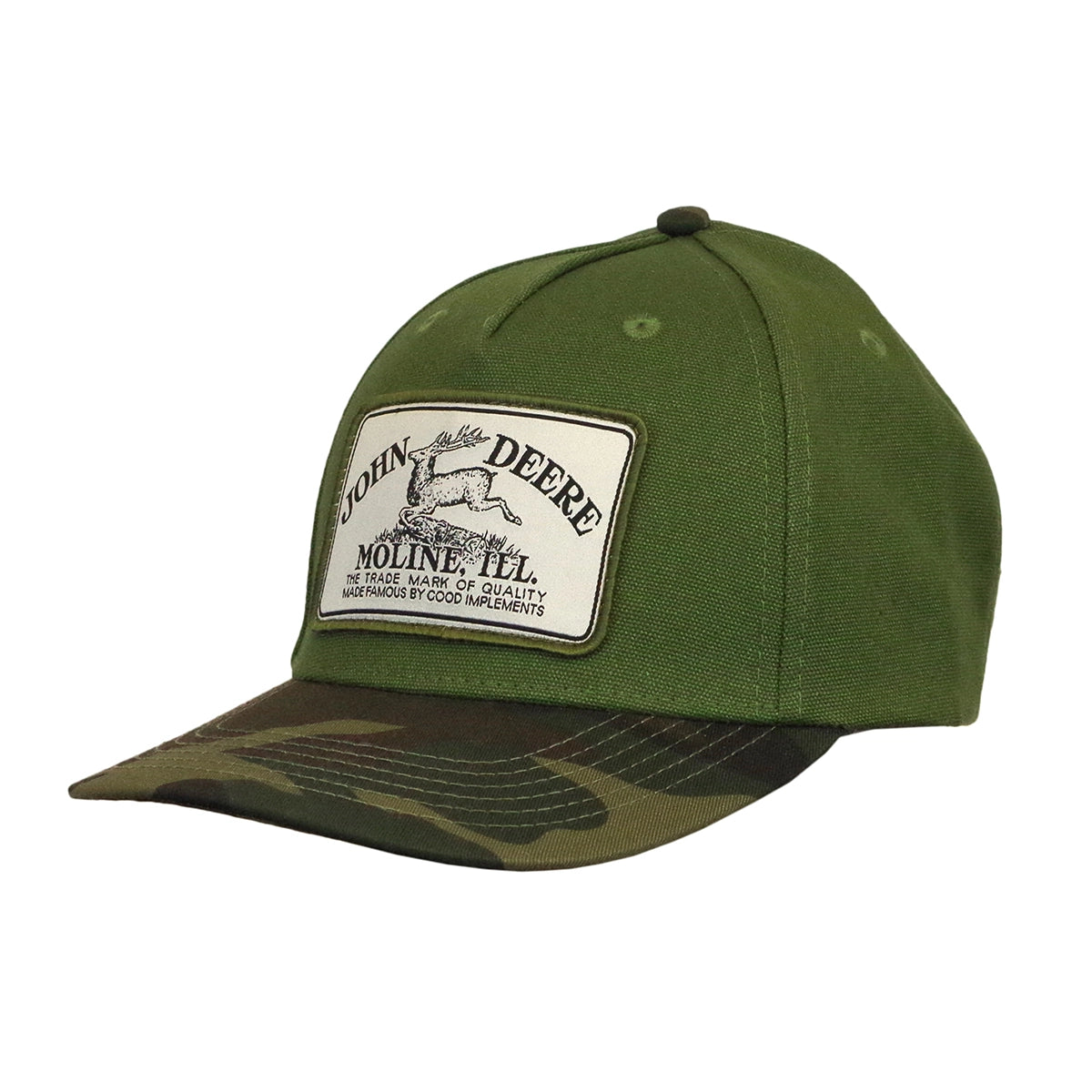 JOHN DEERE | Gorra verde con lengüeta camo