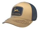 JOHN DEERE | Gorra dorada con malla azul y alas