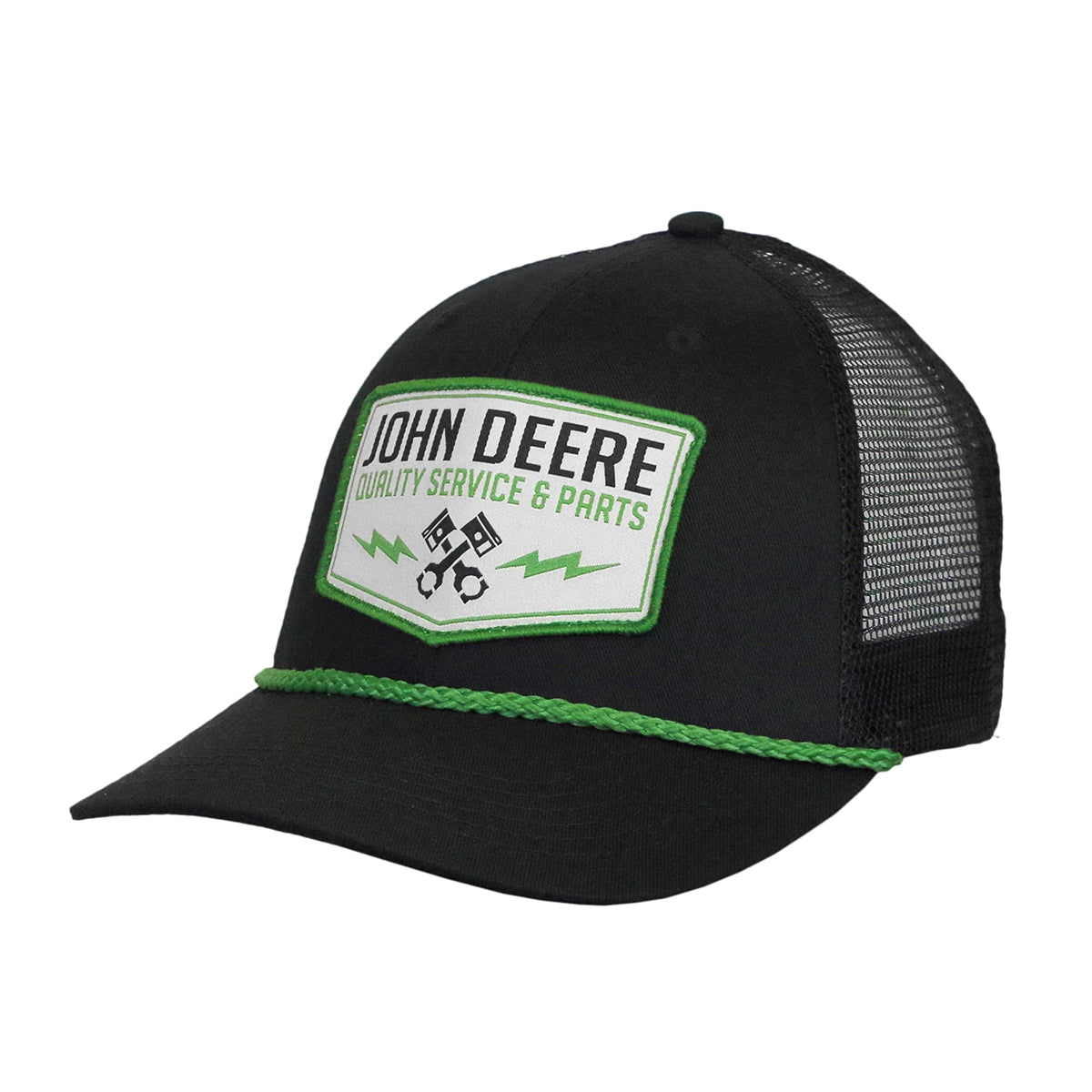 JOHN DEERE | Gorra retro negra con malla