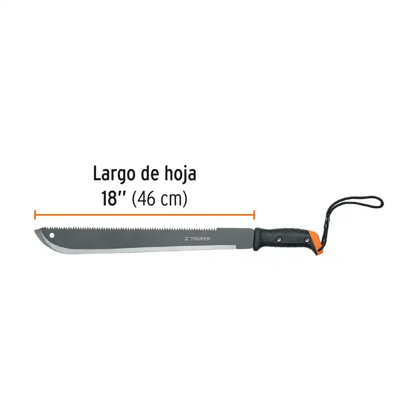 TRUPER | Machete de doble filo de 18"