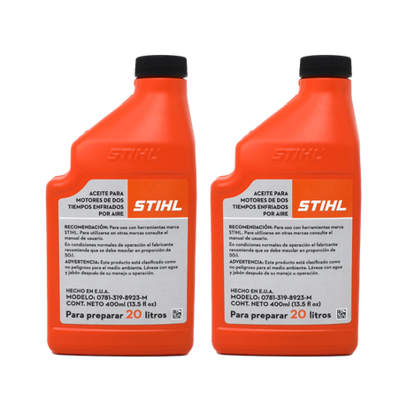 STIHL | Aceite para motor de 2 tiempos 400 ml