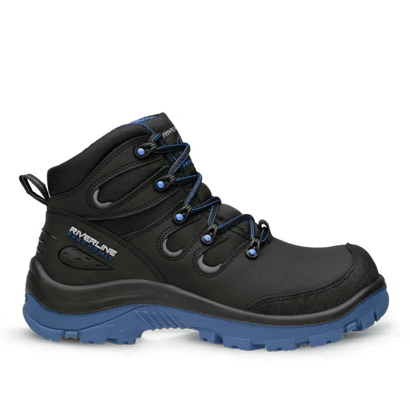 RIVERLINE | Bota seguridad industrial negro-azul EGY