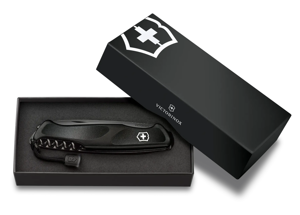 VICTORINOX | Navaja Ranger Grip 55 Onyx Black con paracord 0.9563.C31P