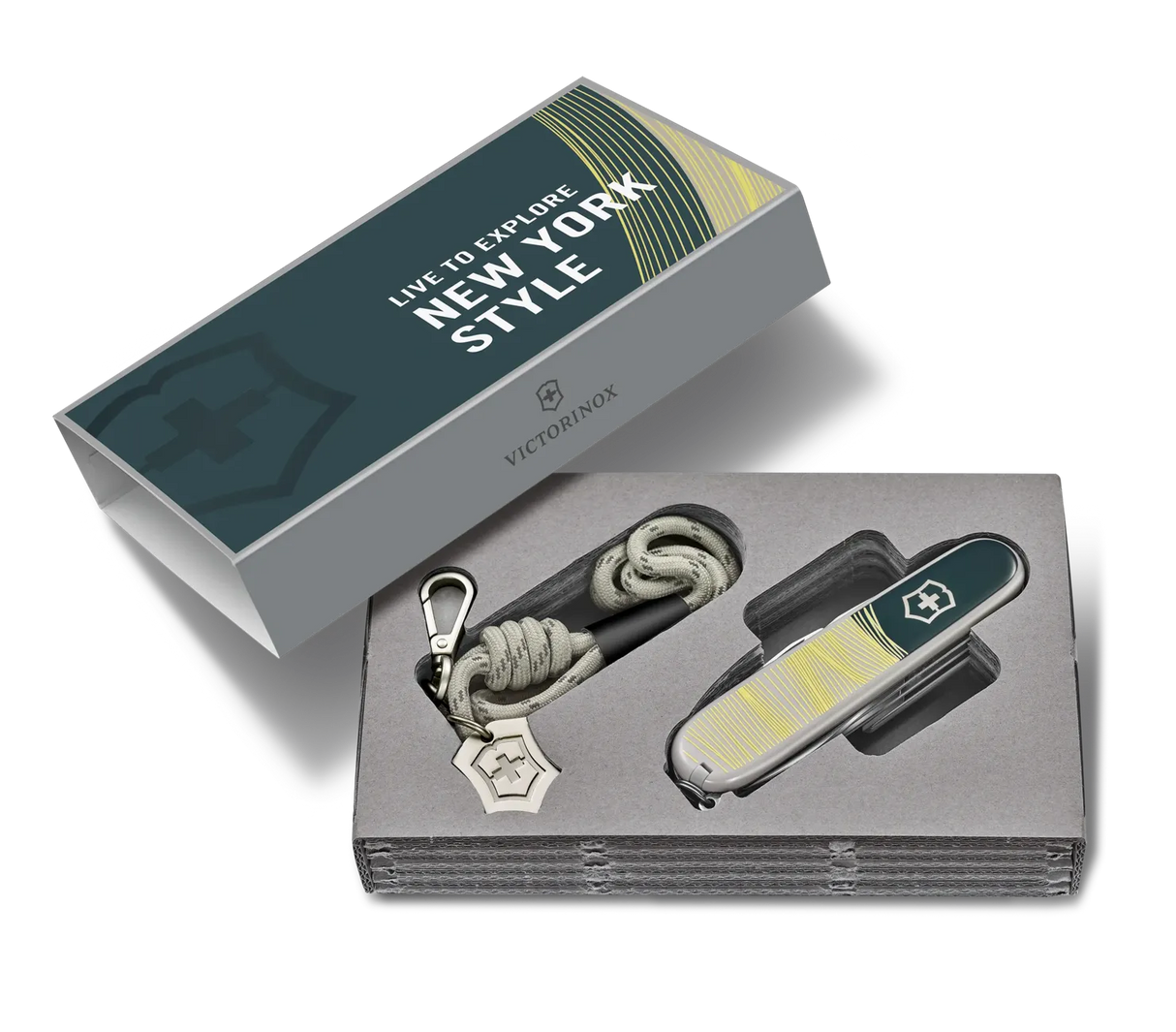 VICTORINOX | Navaja Companion New York Style con cuerda de cuello 1.3909.E223