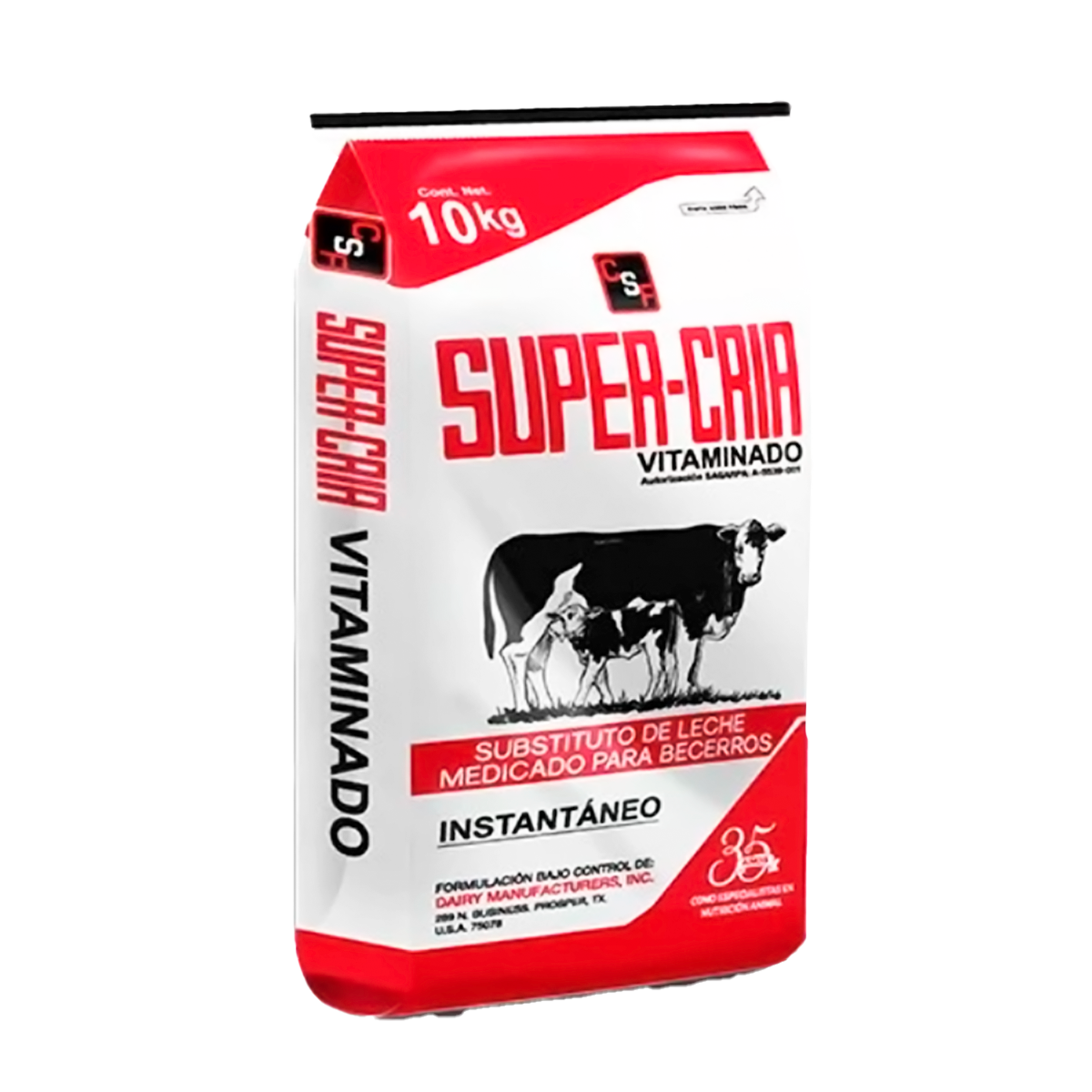 SUPER-CRIA | Sustituto de leche para becerros vitaminado 10 kg