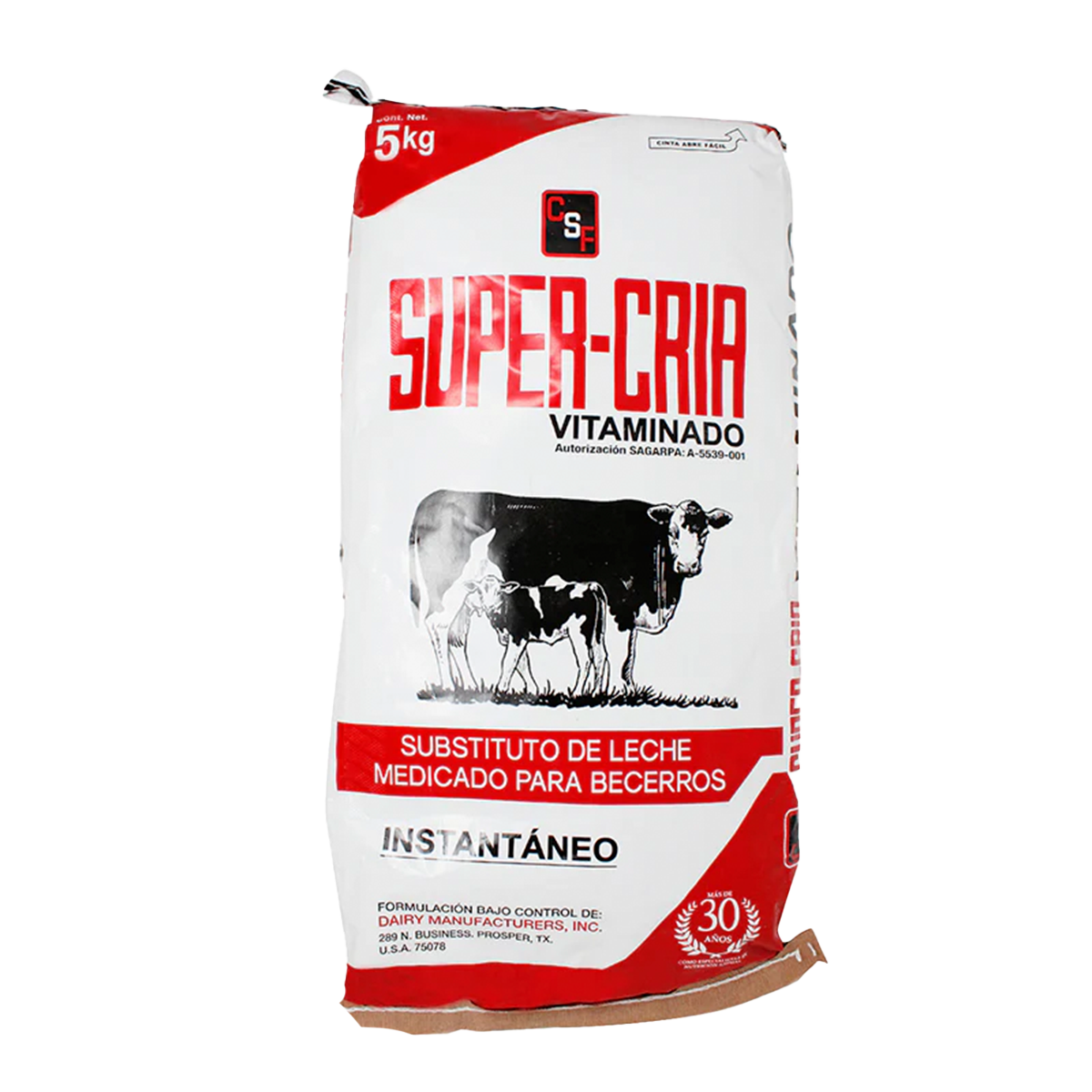 SUPER-CRIA | Sustituto de leche para becerros vitaminado 10 kg