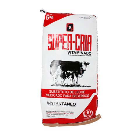 SUPER-CRIA | Sustituto de leche para becerros vitaminado 10 kg