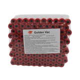 GOLDEN VAC | Pack 100 tubos vacutainer BD de 6 ml color rojo