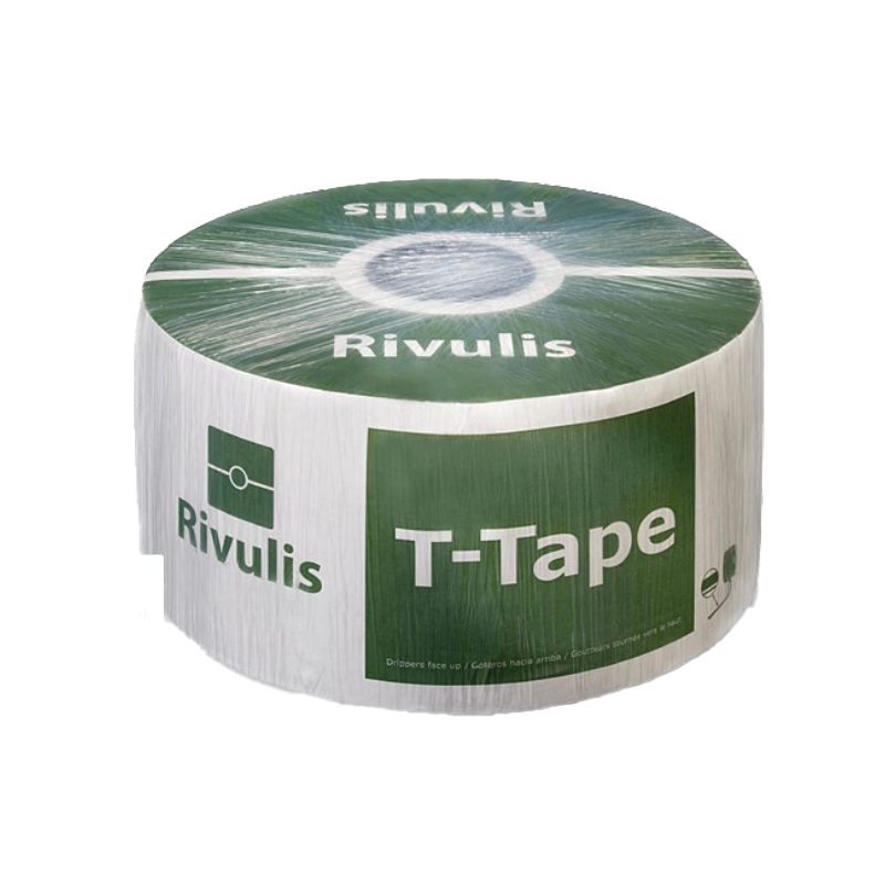 Rivulis | Cintilla de riego T-TAPE 5/8" (5MIL A 20CM 1LPH 3658MTS)