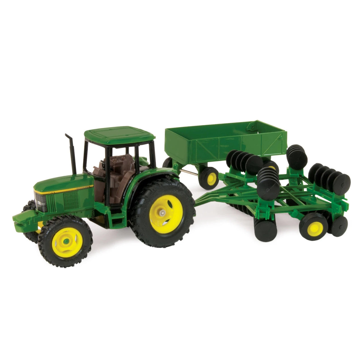 ERTL | John Deere tractor 6410 1:32 con vagon y rastras