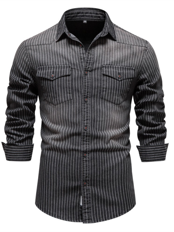 AgroStable | Camisa denim para hombre "Raya"