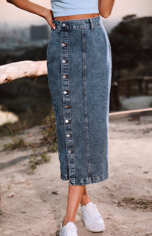 AgroStable | Falda denim para mujer "Split"