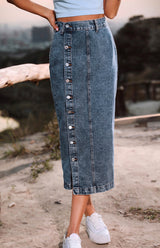 AgroStable | Falda denim para mujer "Split"