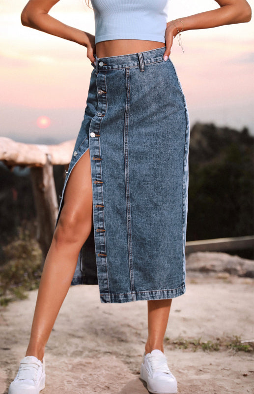 AgroStable | Falda denim para mujer "Split"