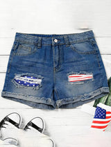 AgroStable | Shorts denim para mujer "Starspangle"