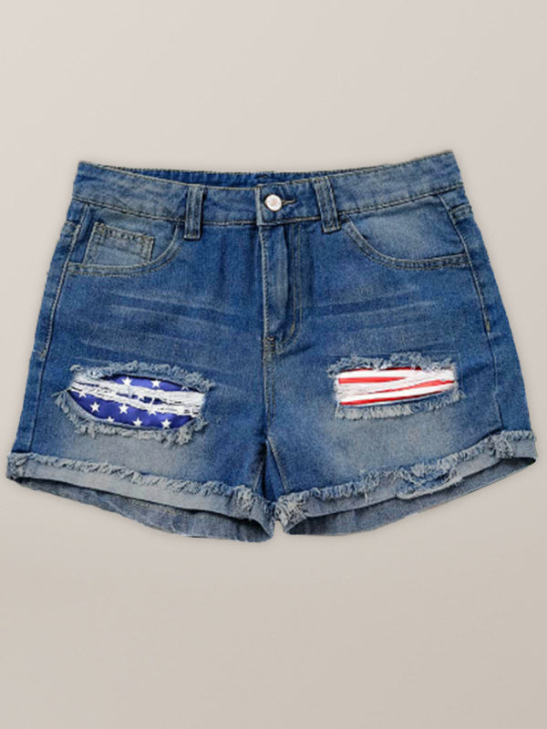 AgroStable | Shorts denim para mujer "Starspangle"