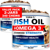 YUMA´S | Pack de 2 masticables de aceite Omega-3 para piel y pelaje de perro