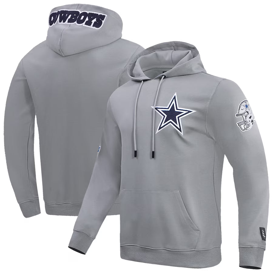 Dallas Cowboys | Hoodie oficial gris clasico