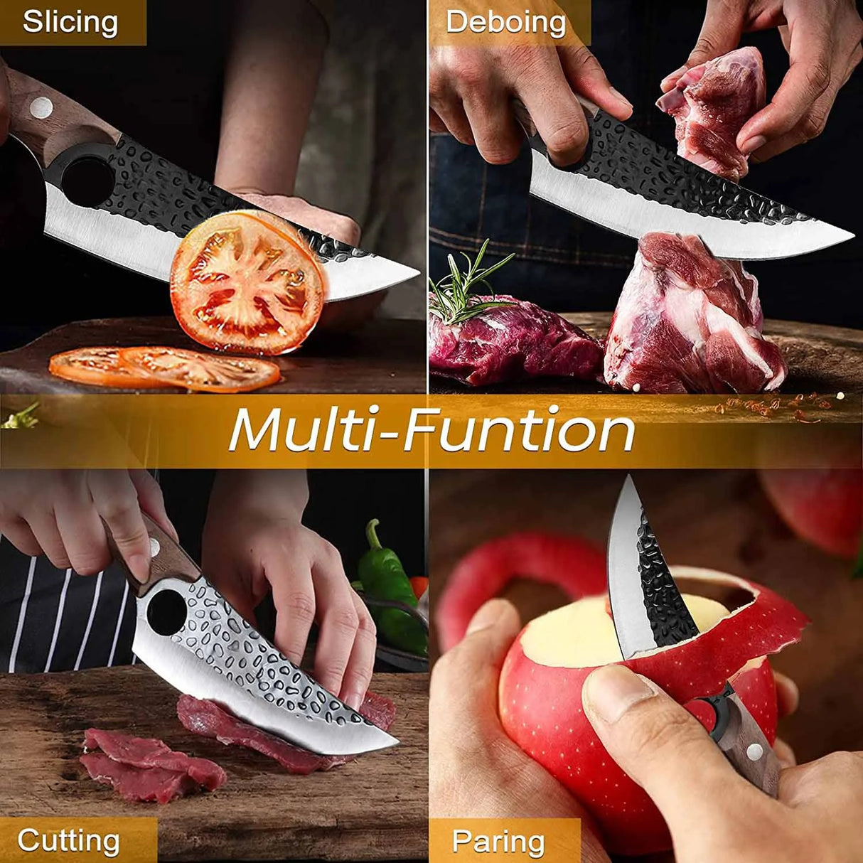 AgroStable | Cuchillo de cocina estilo caceria