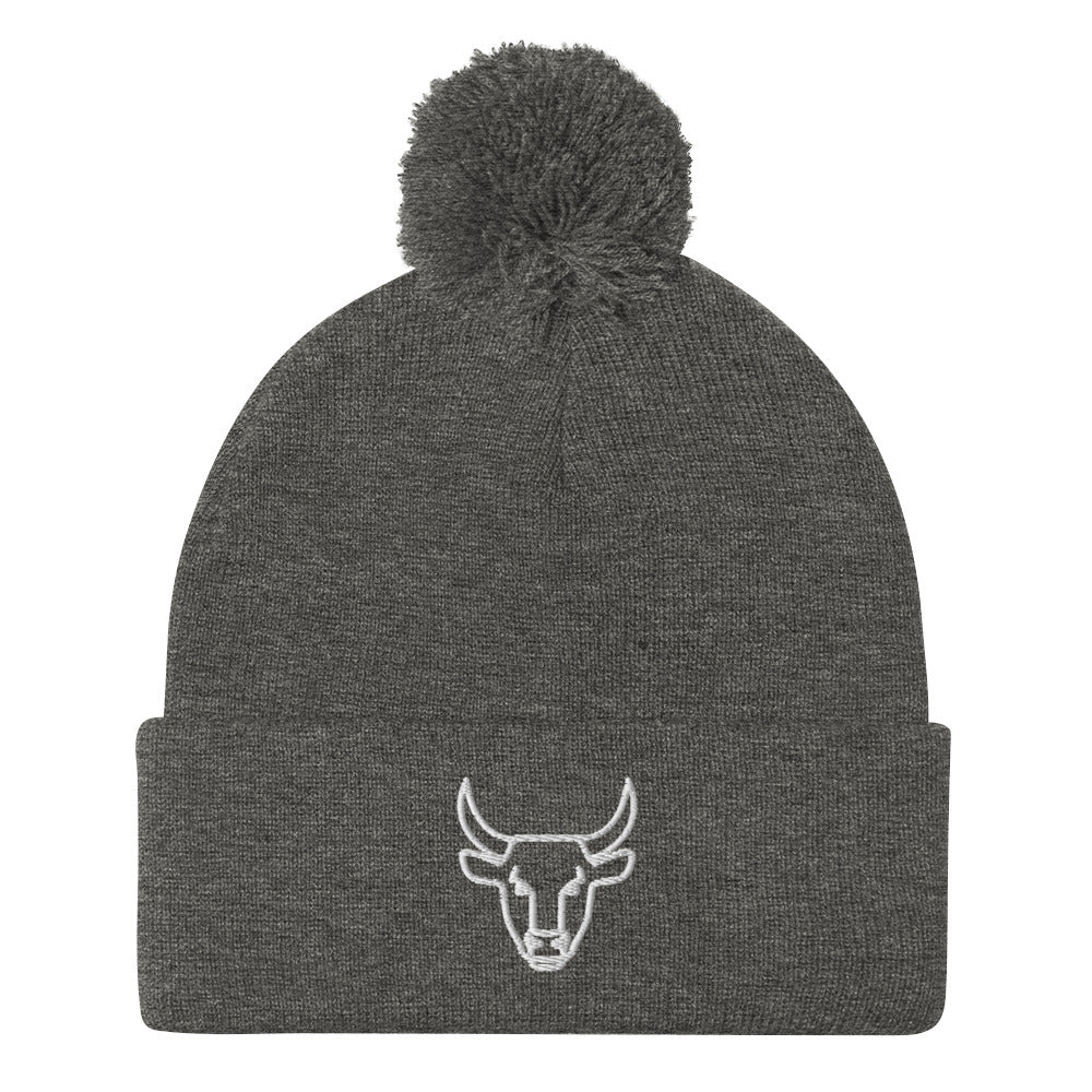 AgroStable | Gorro con pompon logo "Bull"