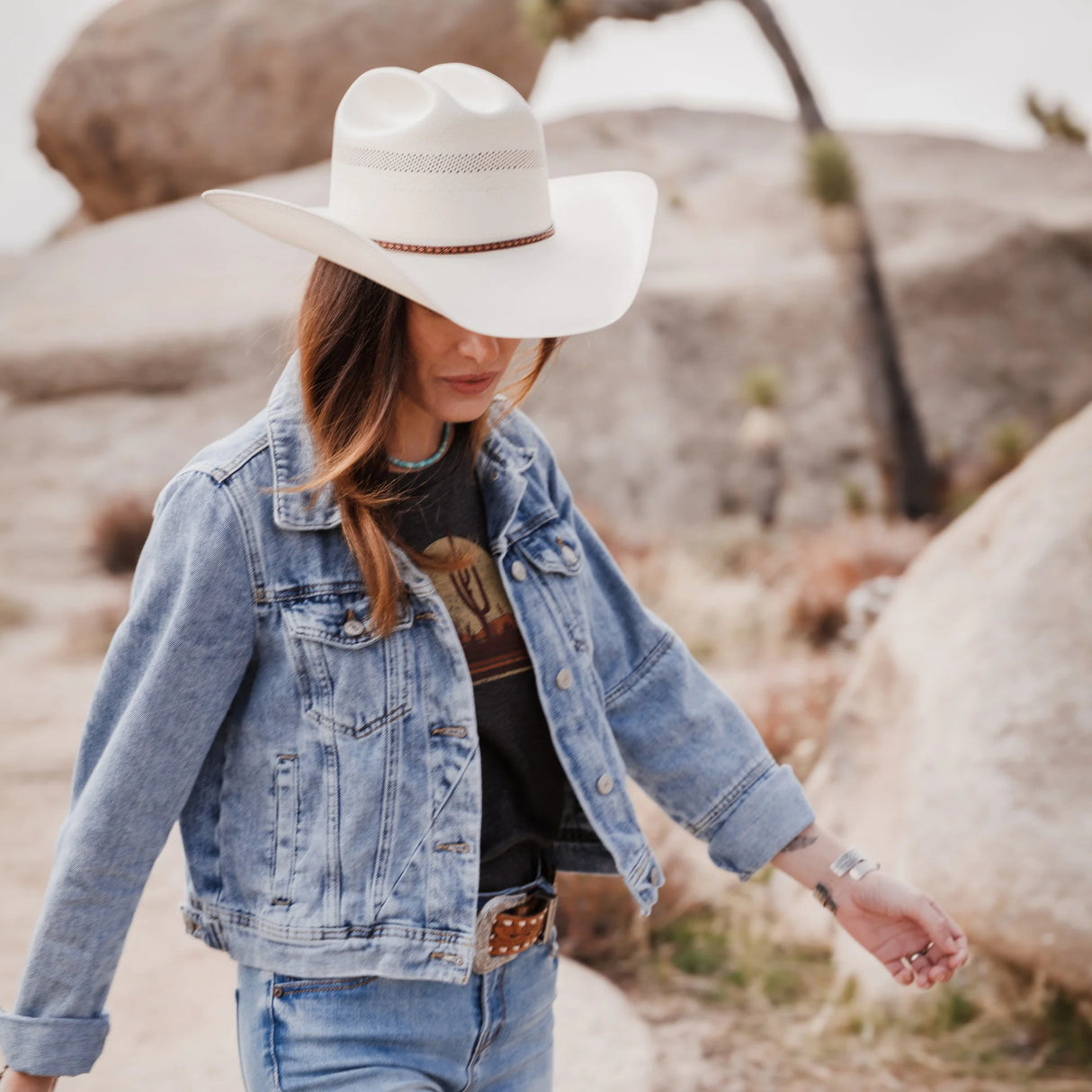 STETSON | Sombrero vaquero GRIFFIN 100X de paja